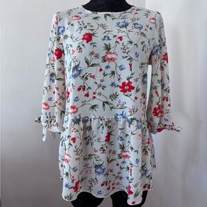 Citrus and Lemon floral blouse